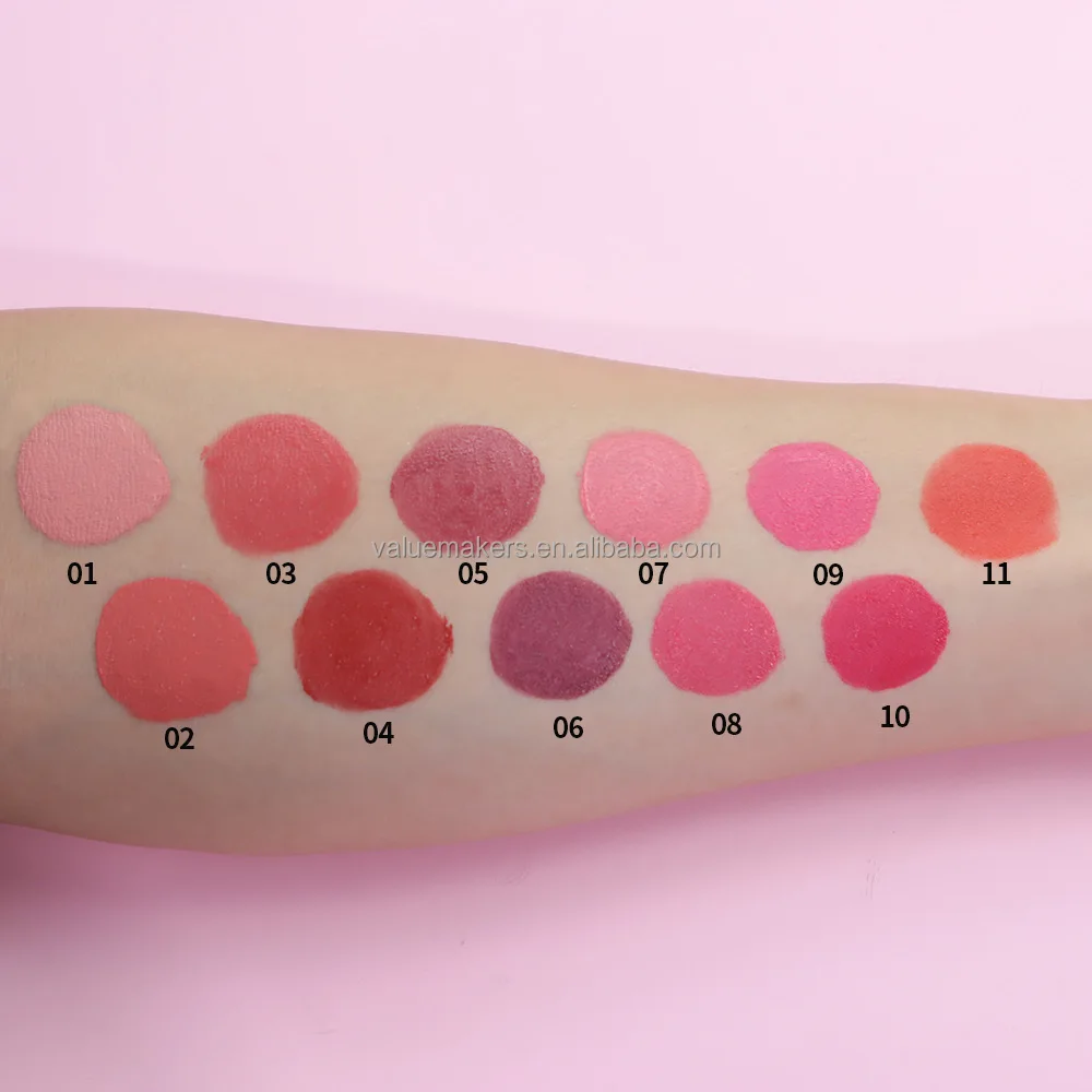 OEM&ODM whole sale high pigment liquid blush long lasting water proof hot selling 11 colors skin-friendly cheek liquid blush