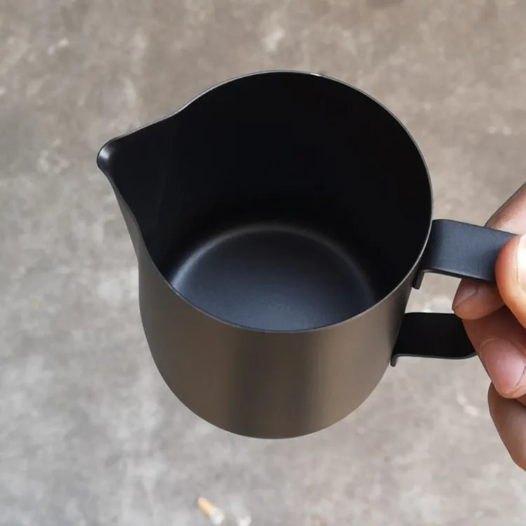 Barista Espresso Coffee Jug Set Stainless Steel Eco-Friendly600ml Milk Frothing Jug with Drinkware for Camping