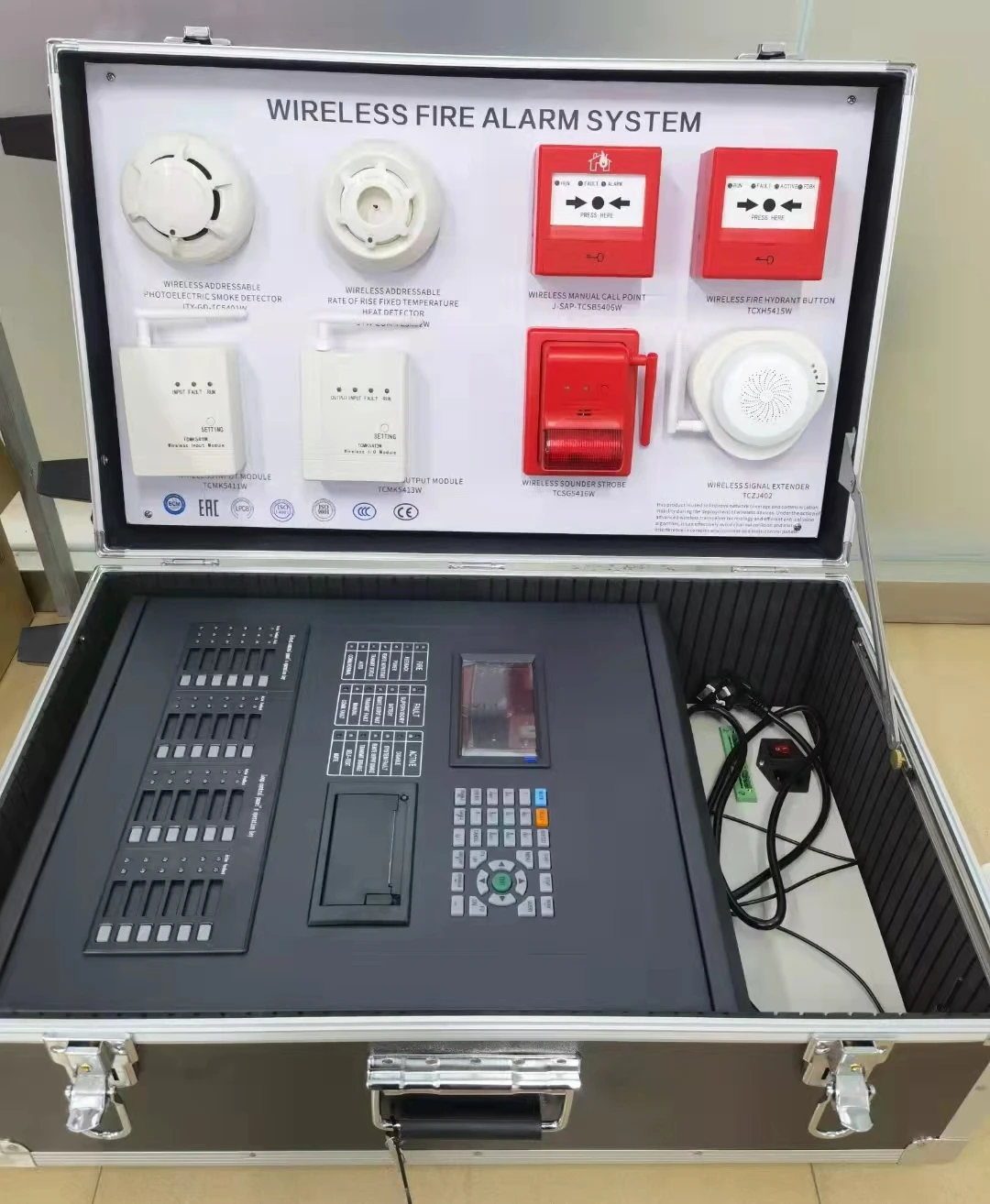 EN RoHS wireless addressable heat detector intelligent alarm system