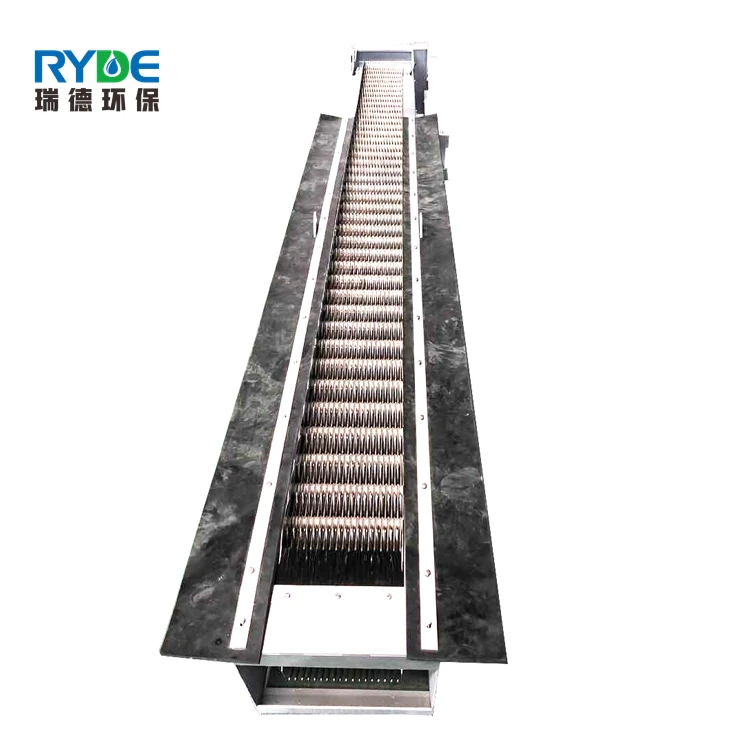 Yangzhou Ryde оборудование для предварительной очистки, просеивание в очистке сточных вод, вращающийся клиновый барабанный экран