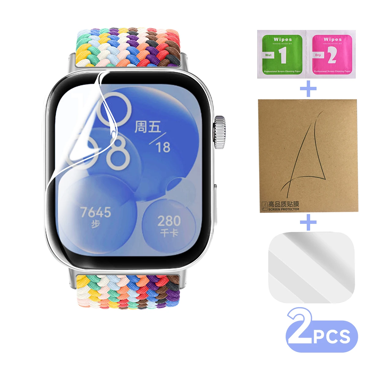 Smartwatch HD Soft Anti-Scratch Screen Protector Accessories For Huawei Watch Fit3 No Glass Hydrogel Film For Huawei Watch Fit 3