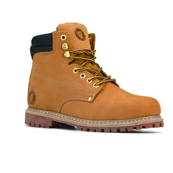 chemical resistant original leather safety shoes without lace