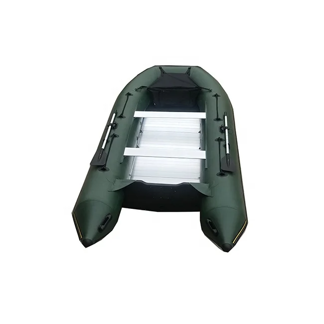 15ft 450cm Water Sport Aluminum Floor Folding PVC Inflatable Row Boats