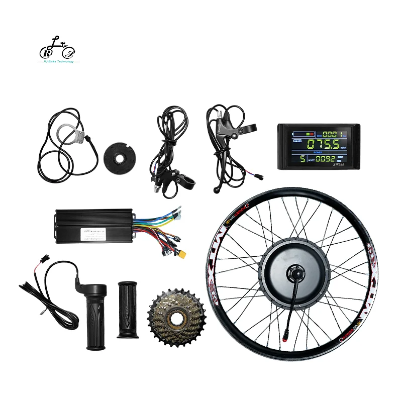 Hot Sale Factory Direct twist throttle 48v 1500w ebike conversion kits electric bicycle motor kit