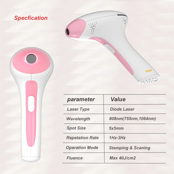 Laserconn Vilase 2020 travel home use diode laser hair removal machine
