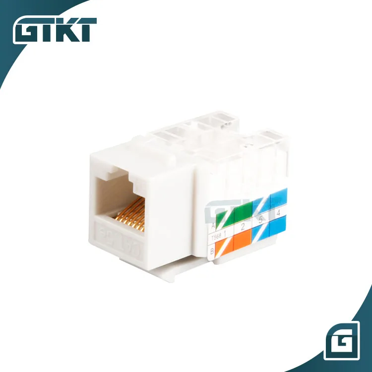  Модульный разъем keystone jack муфта RJ45 Cat6 50u UTP Cat5e 8P8C 10