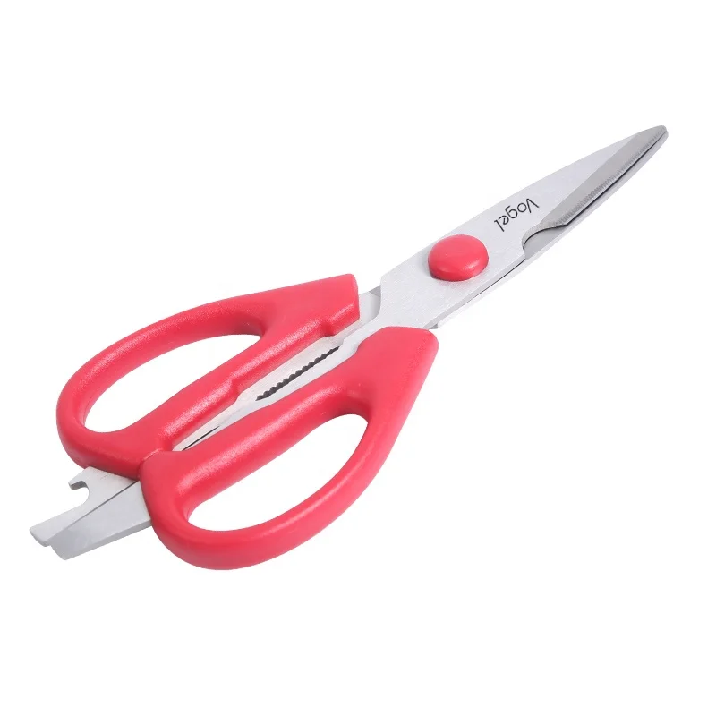 New Design multifunction scissors  bottle opener cutting meat stainless steel with  kitchen scissors