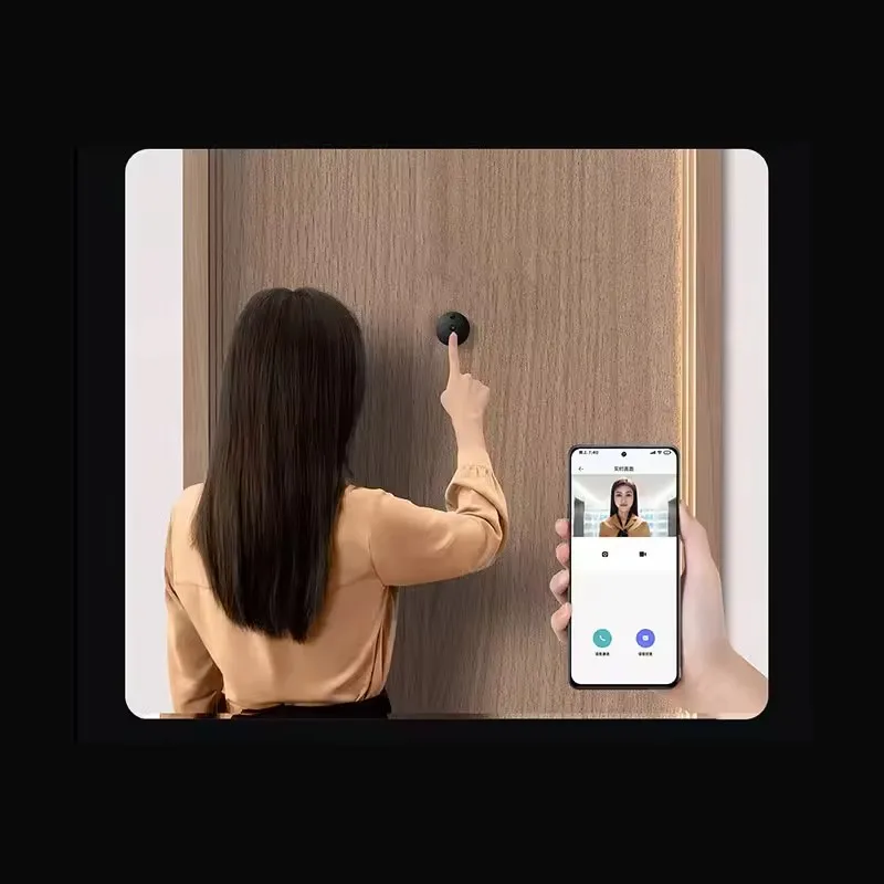 Лидер продаж для Xiaomi smart cat eye видеодомофон Wi-Fi Беспроводная камера видео дверной звонок 1080P ночного видения кошачий глаз 1S