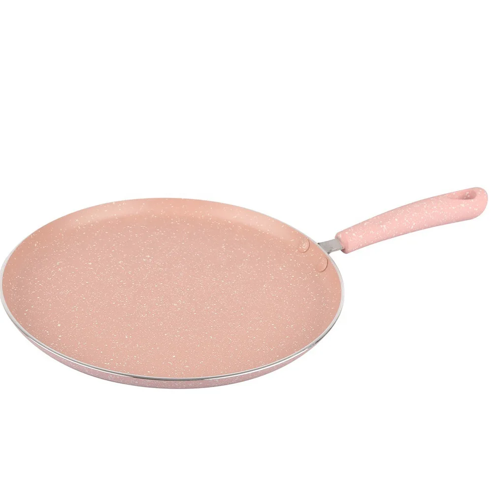 aluminum non stick coating crepe pan round flat pancake pan tawa pans