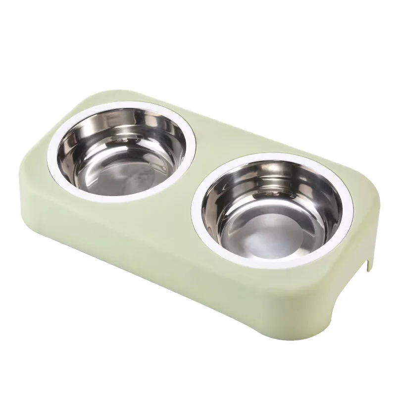 
Top Quality Pet Tilted Double Bowl Pet Stainless Steel Pet Bowl 