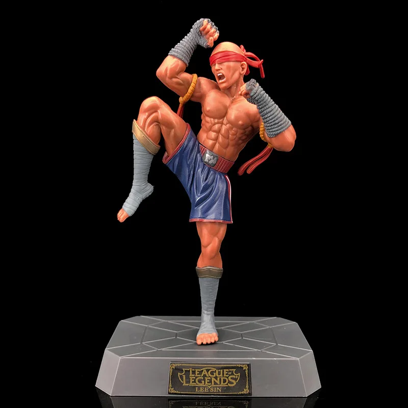 The supreme fist blind monk pvc figure league of legends figures ornaments wholesale 3d figures