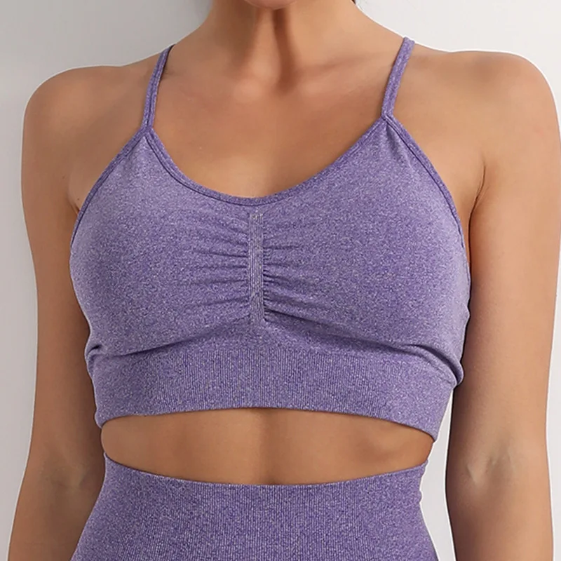 New innovative product women multiple colour quick dry seamless fitness sport underwear yoga bra