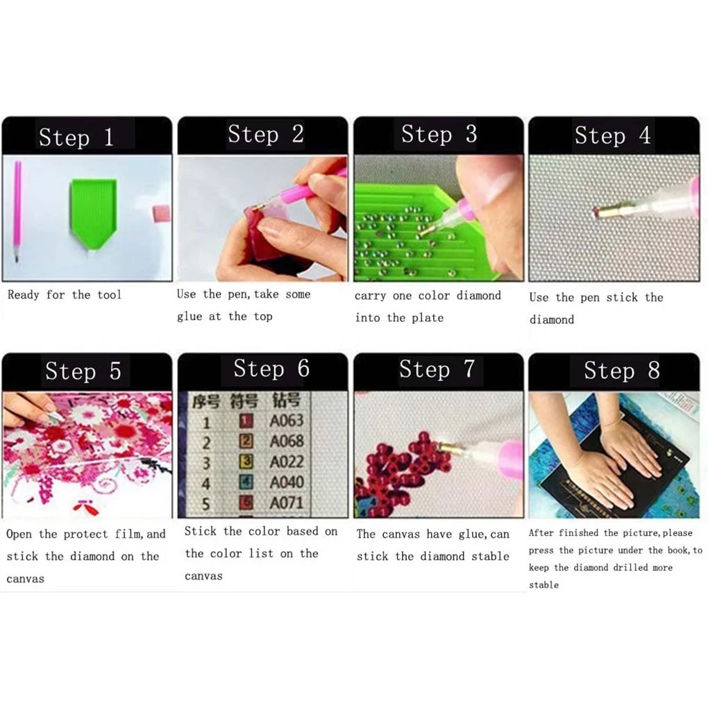 
wholesaleg 5D DIY Diamond Painting Animal Lion Cat Tiger Wolf Cross Stitch Kit Embroidery Mosaic Art Picture of Rhinestones Gift 