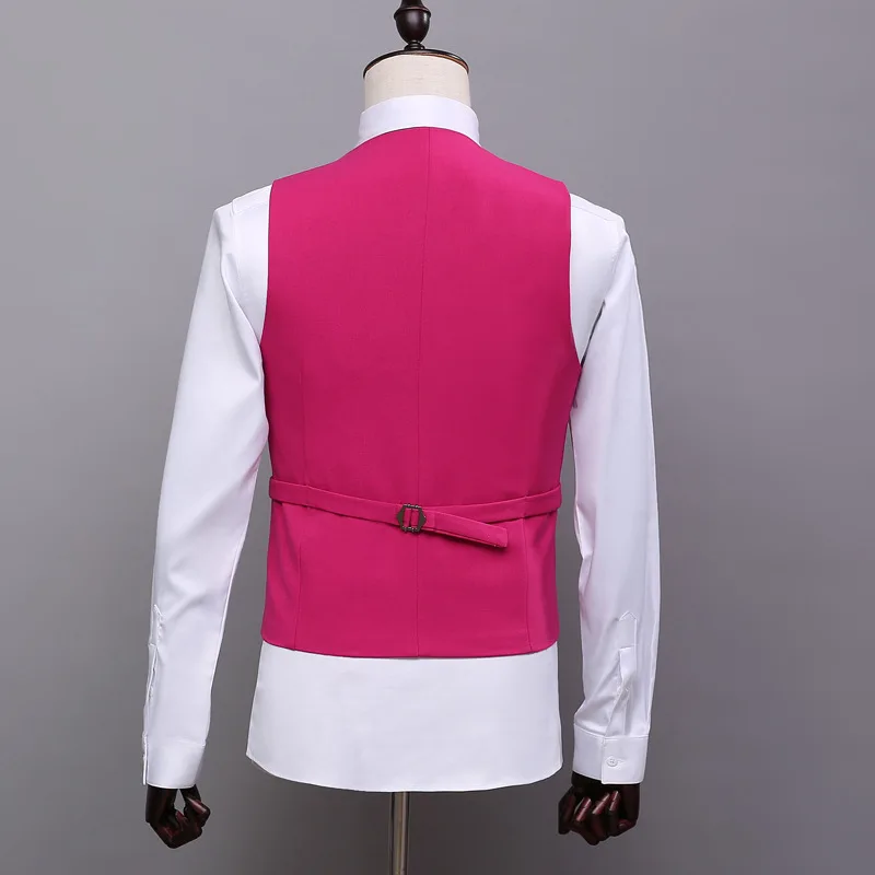 Custom Rose Red Mens Suits Slim Fit Wedding Suits for Groom Groomsmen Prom Suits