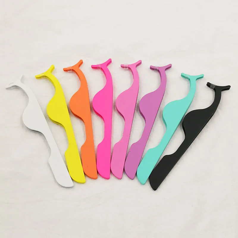 
Custom logo eyelash tweezers for lashes extension wholesale eyelash applicators 