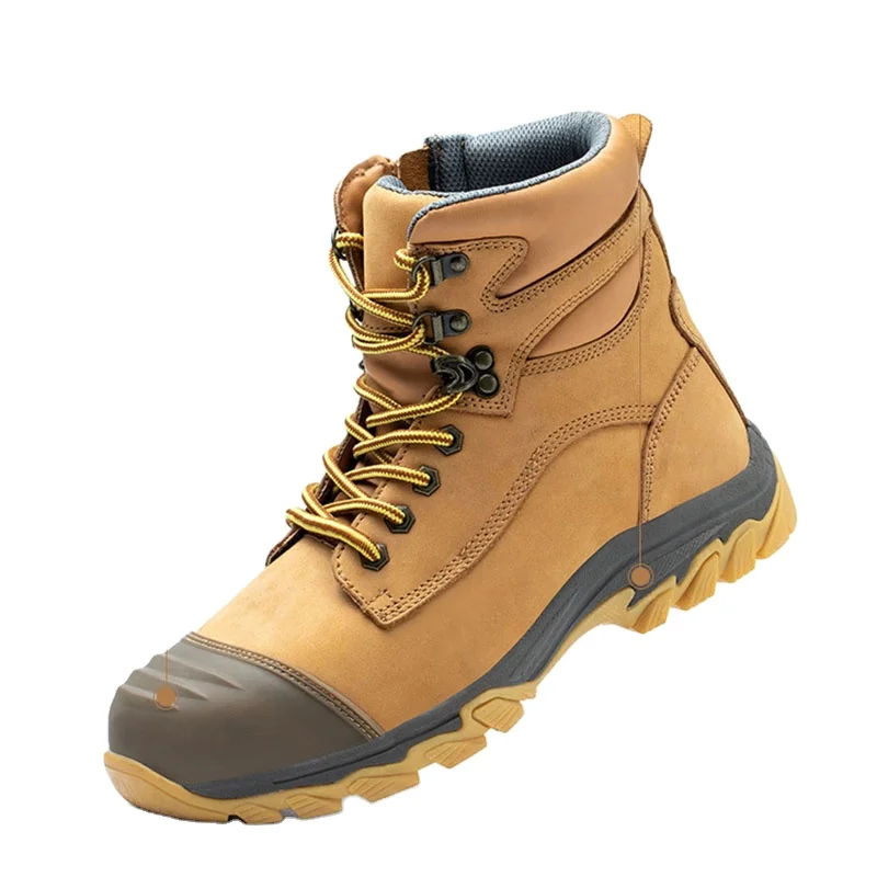 Protective Work Boots Industrial Safety Steel Toe Man Boot Shoes for Mining Zapatos Punta De Acero