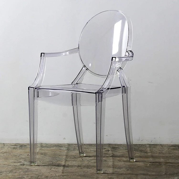 Chair PC Home Furniture Crystal Clear Dining Chair Transparent High Quality Hot Sale Luxury Plastic Dining Room Furniture Modern