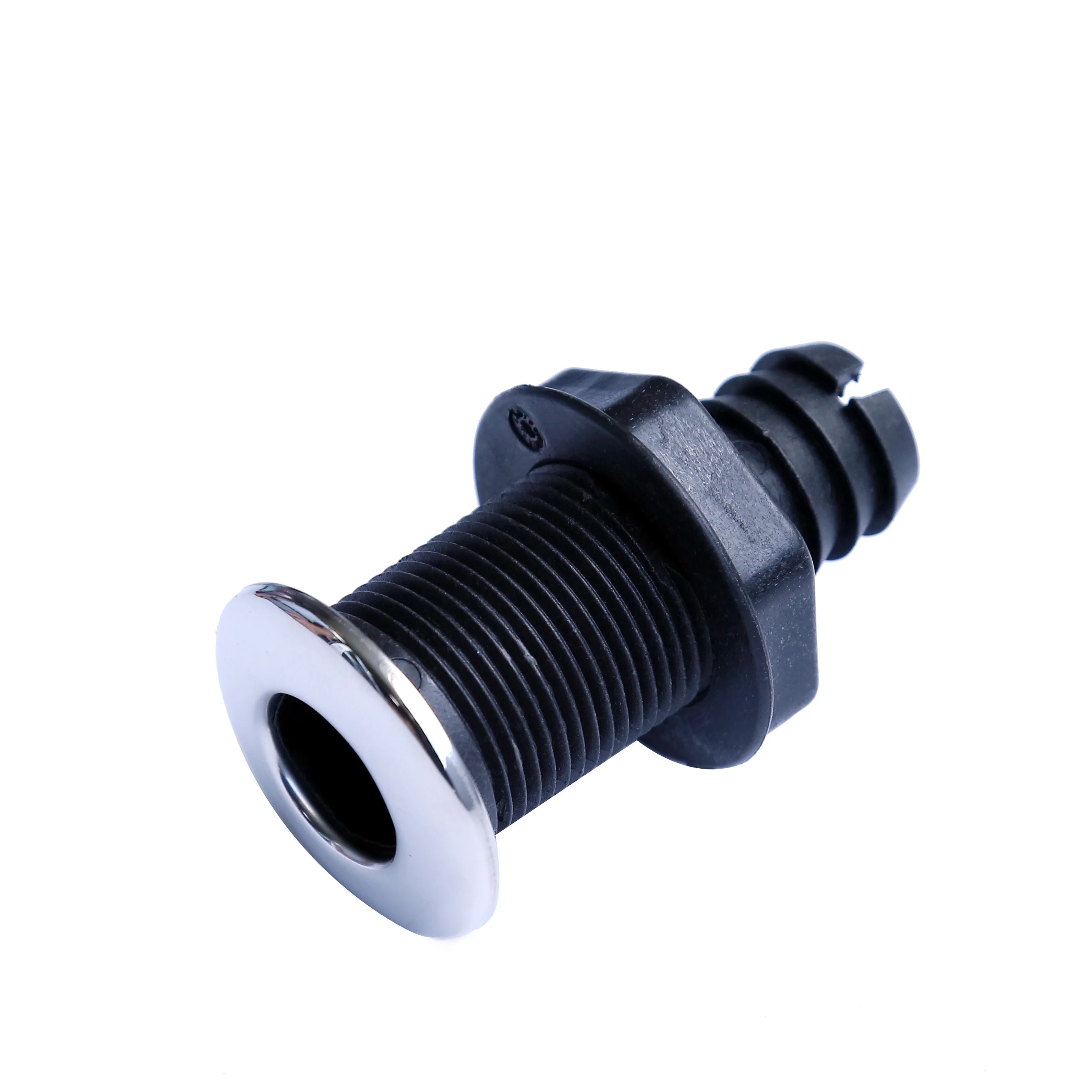 Xiamen Sunshine Marine Straight Thru-Hull/Scupper Drain with 316 SS Trim Cover Black Poly for Bilge Pump With Factory Price