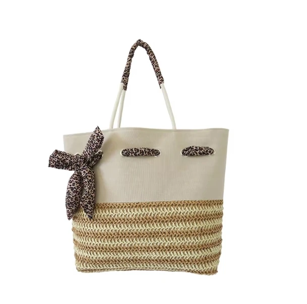 Factory Price Paper Straw Crochet Beach Bag Women Handbags Oem  Fashion Custom  Straw Tote Beach Bag
