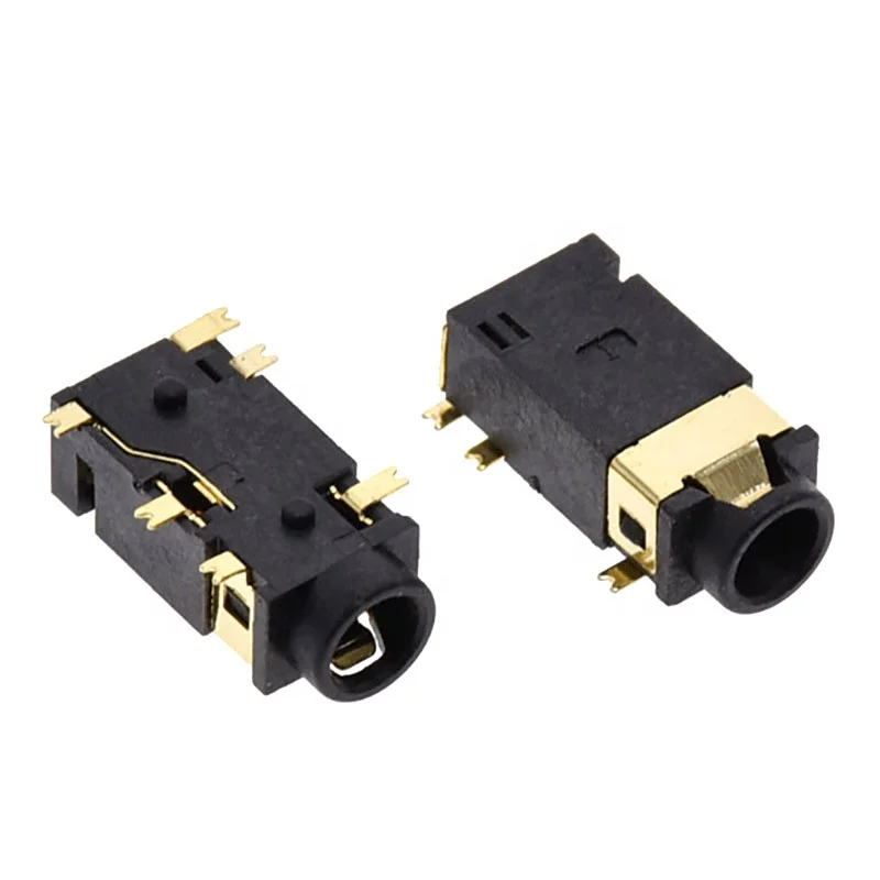 PJ-342B SMT 6 pins DC phone jack connector