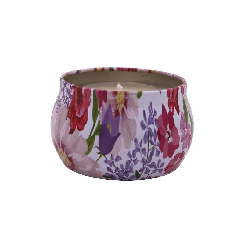 
Luxury Custom Home Decoration Porcelain Style Natural Soy Wax 4.4 oz Tin Set Scented Candle Buy Scented Candle 