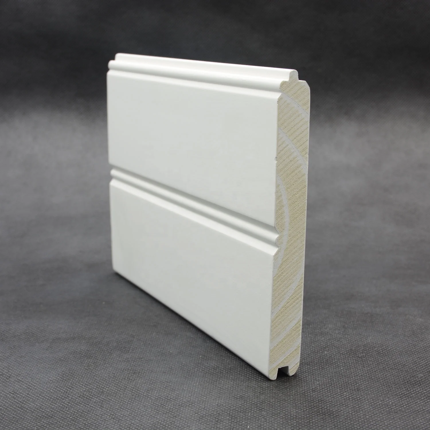 Cheap Popular White Primer Door Casing Simple Design MDF Casing Wooden Baseboard Mouldings