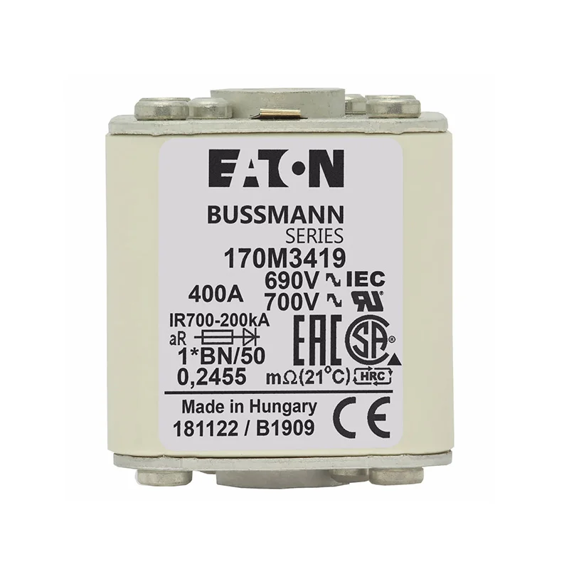 In Stock Fast Shipping 400A 690V 170M3419 Bussmann 170M Series Fuse High Speed Square Body Fuse
