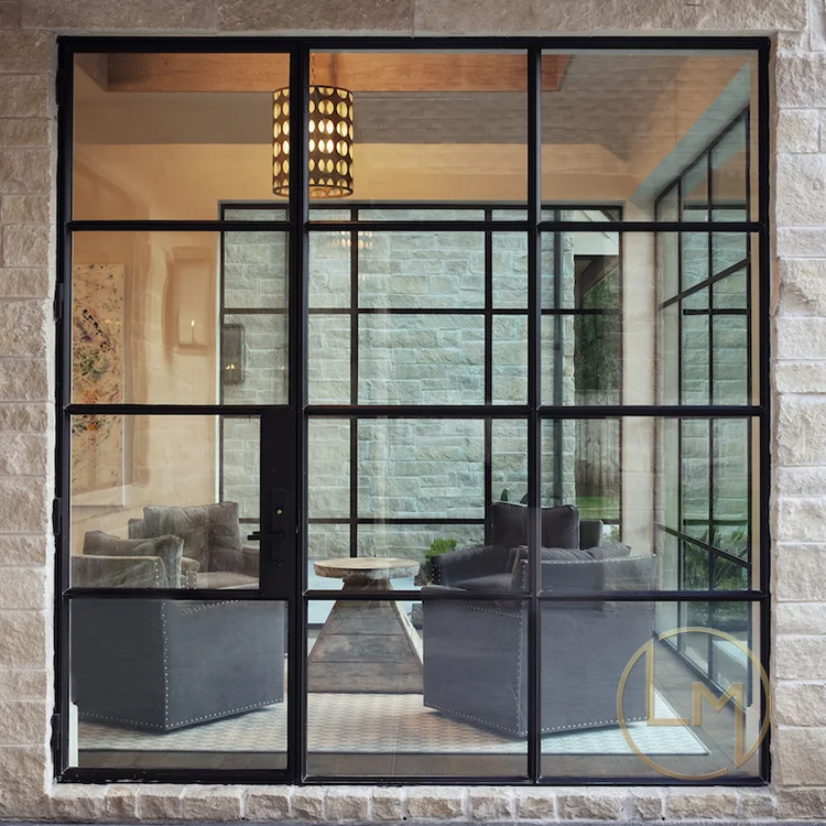 Simple Soundproof Bedroom Room Living Dining Steel Fire Rated Glass Sliding Wall Partition For Home