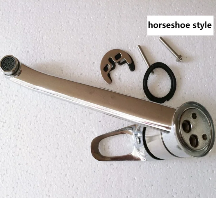 Kitchen sink faucet long nozzle zinc alloy rotation cold and hot mixer faucet