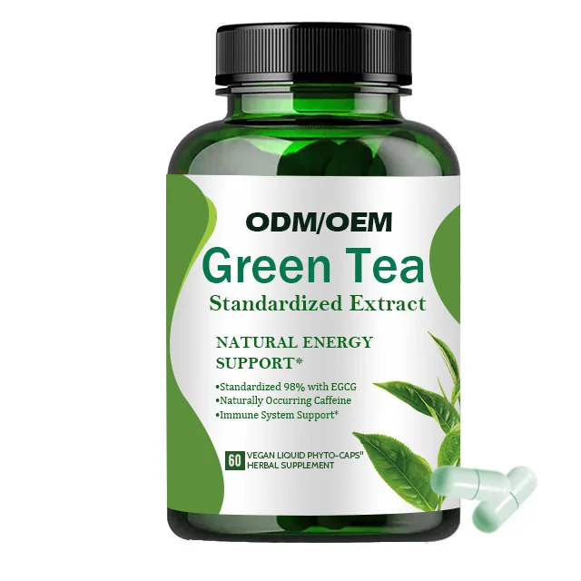 OEM Supply Herbal Supplement Green Tea Extract Stay In Shape L- theanine Capsules burn off the pounds Green Tea Capsule