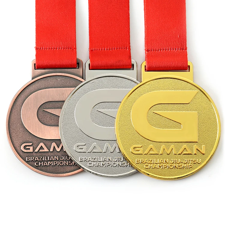 HSQ factory zinc alloy customize Sports Award finisher winner champion 3d Gold Silver Bronze metal Medal Custom Medal