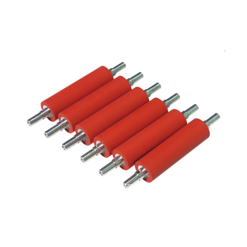 Printing Machine High Quality Industrial Silicone Plastic Roller Polyurethane Orange Red Rubber Roller