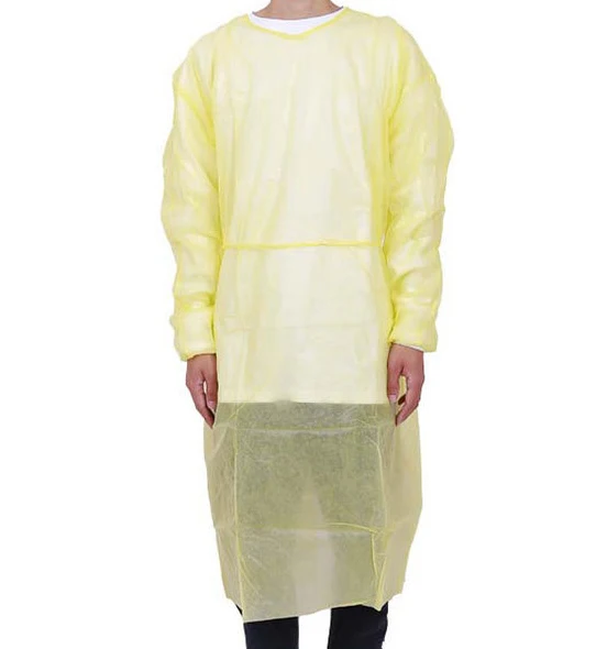 Disposable Medical Clothing Polypropylene Isolated Gowns Knit Cuff Long Sleeve Isolation Gown