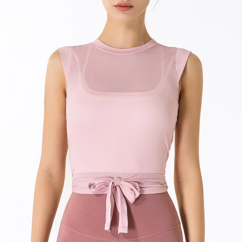 Women Stylish Cool Mesh Soft Comfortable Exercise Tank Tops Wholesale