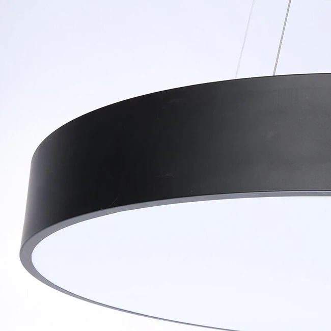 Modern 36W circle pendant light simple hollow ring led ceiling lamp for shopping mall