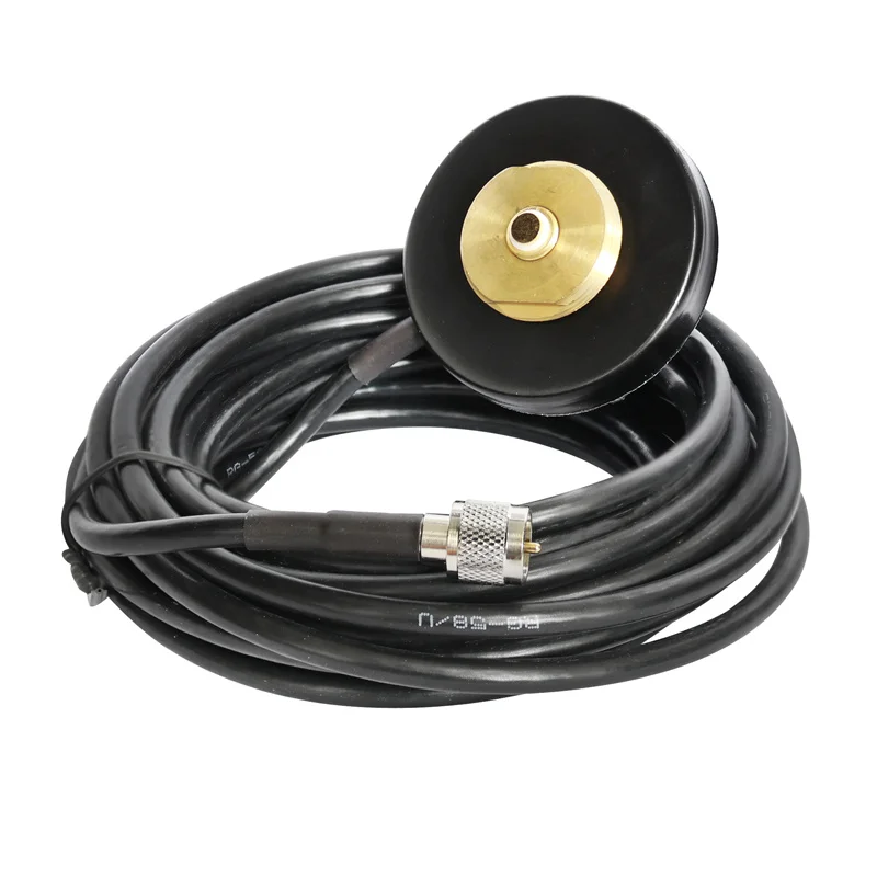 НМО Гора магнитное основание с RG-58 USB-кабель с вилкой Mini UHF Разъем для двухстороннее радио