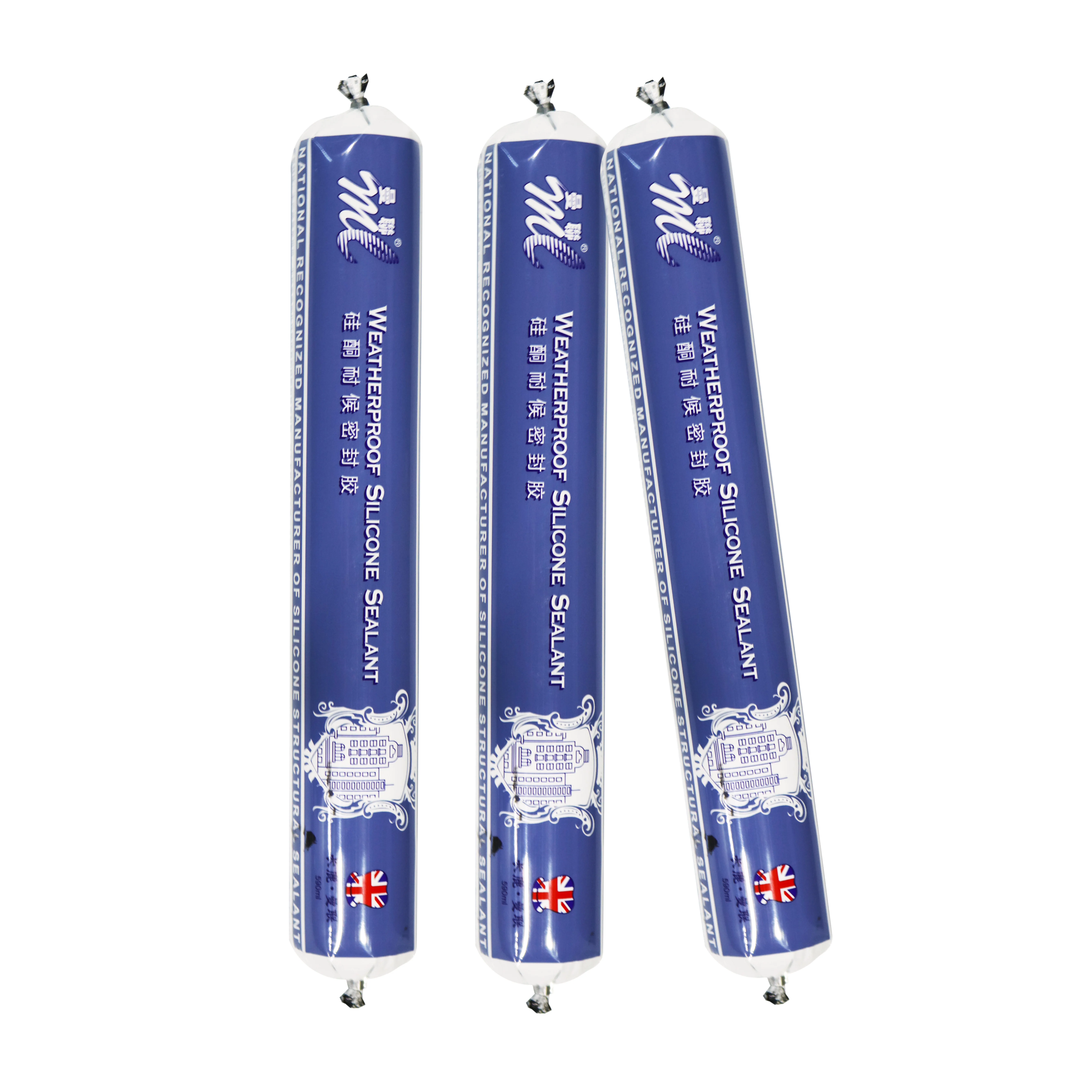 Водонепроницаемый силиконовый герметик ML 590 мл, Прозрачная мягкая упаковка, нейтральный отверждающий герметик, колбасный пакет