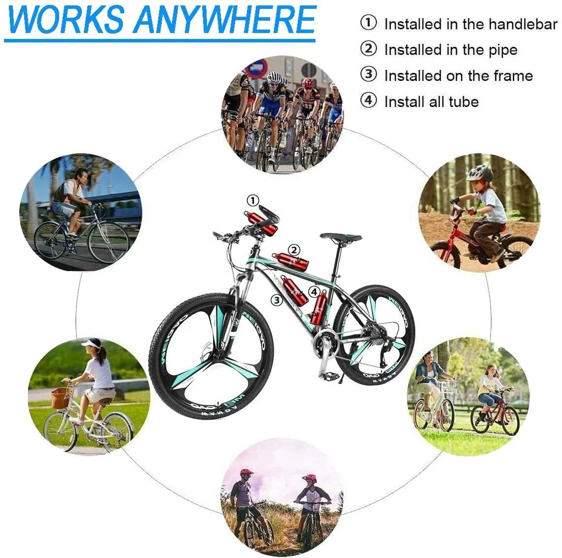  Hot Sales Bicycle Water Bottle Holder Aluminum Alloy Mountain Bike Bottles Cage Cycling Plastic