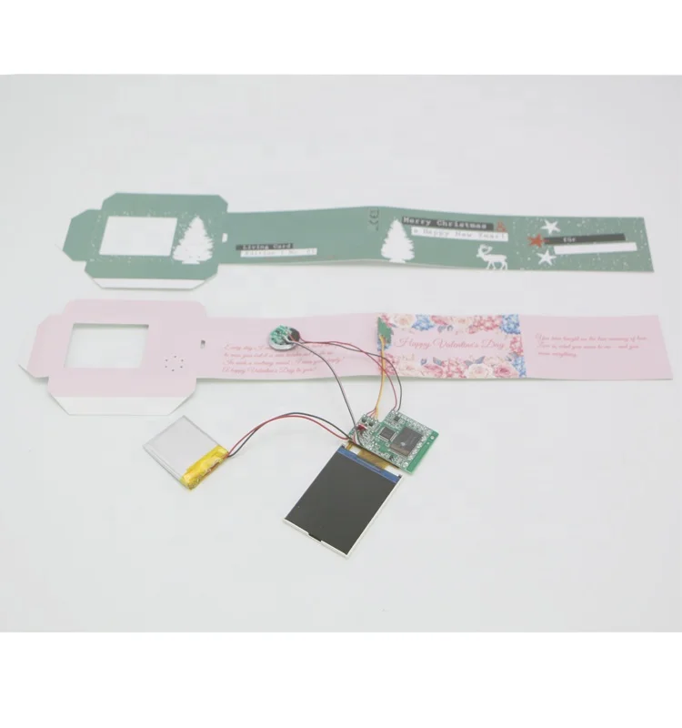 high resolution video module greeting card video brochure module 2.4 inch