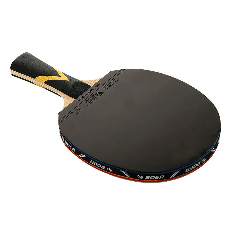 Professional 5 Stars Carbon Paddle PingPong Bat Set Table Tennis Racket For Training