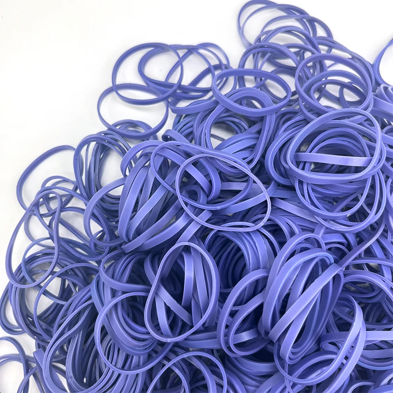Bestselling Latex Free Purple Elastic Rubber Band OEM Manufacturer Synthetic TPR High elasticity and Oil free
