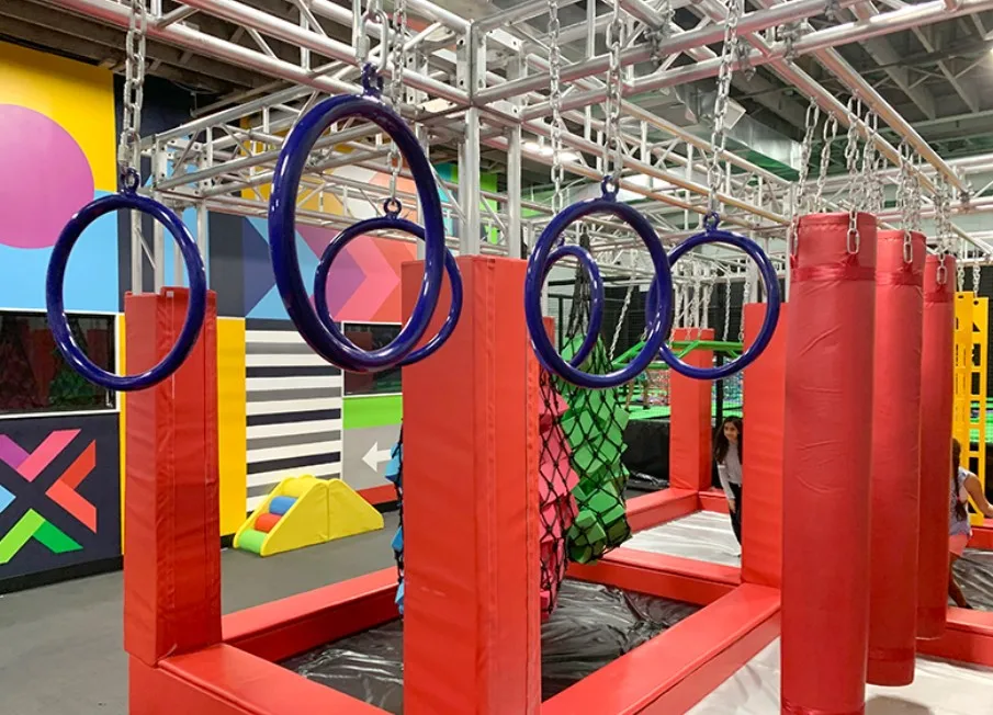 Inflatable Soft For Kids Play Area  Ninja Warrior Obstacle Course Indoor Playground Equipment