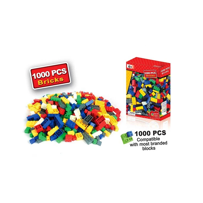 1000pcs ABS plastic toys kids DIY building blocks plastic block toys