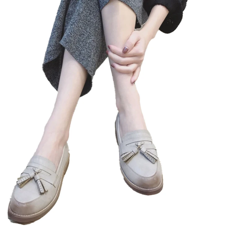 Soft Sole Women Flats Genuine Leather Slip on Nurse Mama Ladies Soft Moccasins Single Shoes Female Casual Shoes