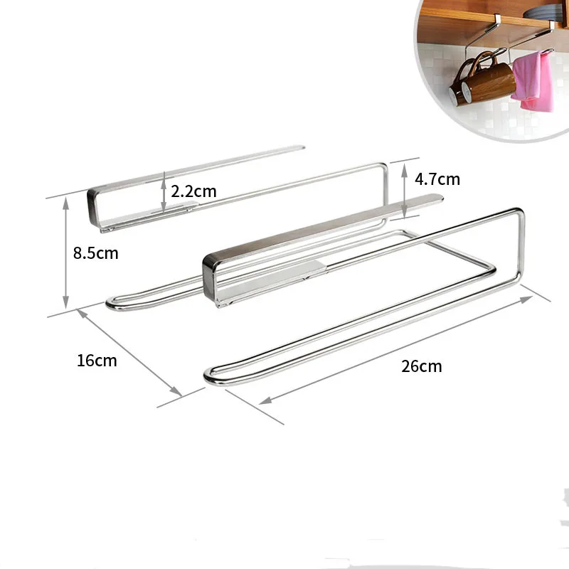 Multifunctional Metal Wire Kitchen Holder Hanging Coffee Mark Cup Drying Rack Hooks for Towel Tea Cup