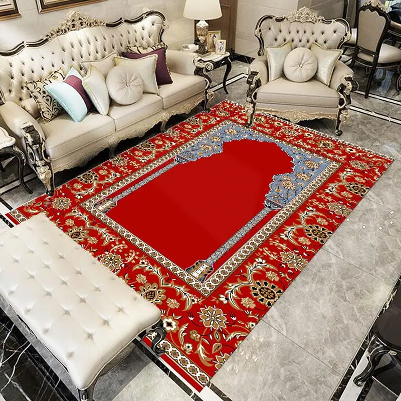 Wholesale rate Living Room Area Rug Prayer Rugs and Carpets Accept Customized 3d Print Prayer Mat