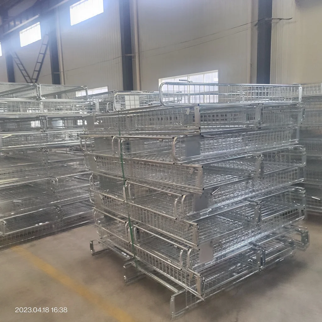BHK95 four side Demountable Steel container Trolley Warehouse Roll Pallet Cage with high quality