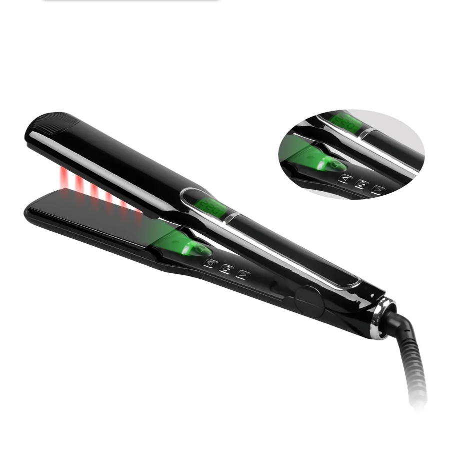
Ulta Professional LCD Display Tourmaline Plate Personalized Hair Straightener With Teeth Hair Flat Iron 