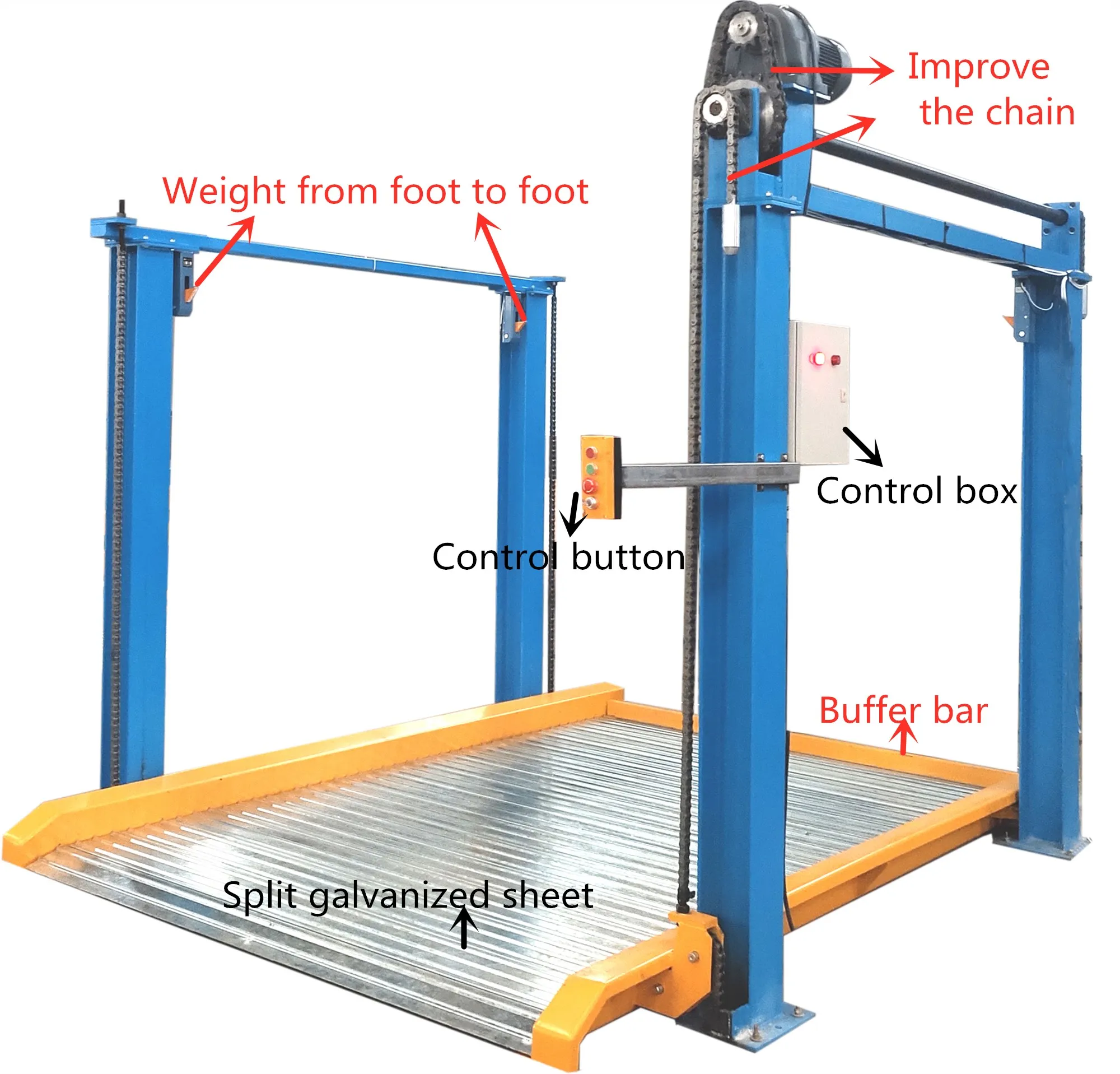 Portable Car Lift Car Lifter Parking 4 Post Car Lift