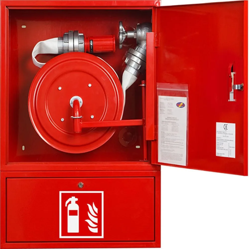 30m 25mm Red fire fighting hose reel